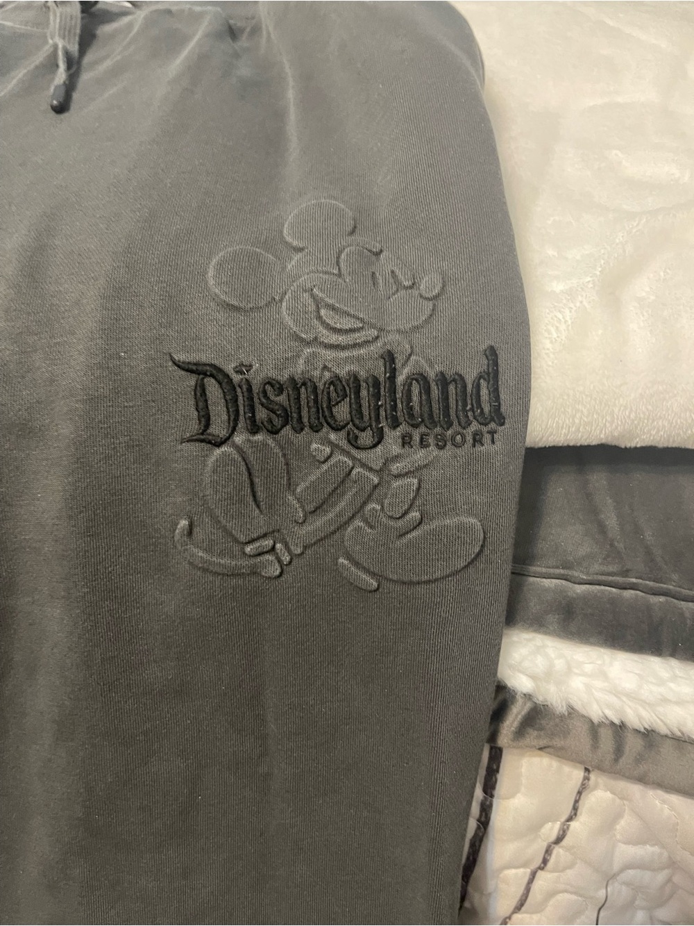 Disneyland Resort Embroidered Mickey Sweat pants - Charcoal Gray